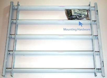 White 5 Bar Lift MAX Window Guard 21 x 24-42 inches