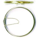 18kt Gold over Sterling Silver High Polished Bangle Bracelet