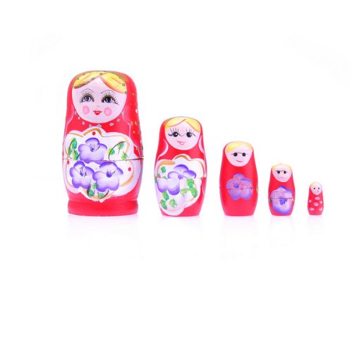 BestDealUSA Set of 5 Cutie Nesting Dolls Matryoshka Madness Russian Doll