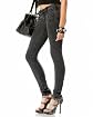 Triple Zip Denim Legging Product Image