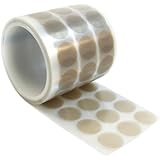 CS Hyde Mouse Discs with One Side Clean Removal Adhesive, 0.002" Thick, 3/4" Diameter (100 pcs/roll)