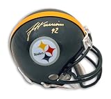 James Harrison Autographed/Hand Signed Pittsburgh Steelers Mini Helmet