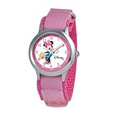 Disney Kids' W000035 Minnie Mouse Stainless Steel Time Teacher Watch