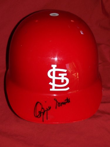 Ozzie Smith Autographed Saint Louis Cardinals Full Size Batting Helmet, Proof Photo of Ozzie Signing for Us.