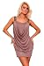 Astrapahl, schönes Party Kleid, Mini, Abiballkleid, kurz, Farbe braun, Gr. One Size