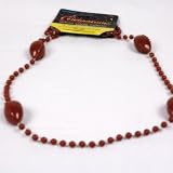 Football Beads - Brown Single String