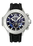 Chase-Durer Mens Firestorm Chronograph Stainless Steel Rubber Strap Watch #380.2LL-RUBB