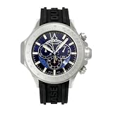 Chase-Durer Mens 380.2LL-RUBB Firestorm Chronograph Stainless Steel Rubber Strap Watch by Chase-Durer
