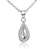 GeorgeLZQ 天使の涙 しずく型 ネックレス オリジナルペンダント 今流行のお洒落デザインジュエリー ファッション アクセサリー