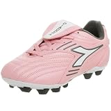 Diadora Little Kid/Big Kid Monza MD Soccer Cleat,Pink/Charcoal Grey,1 M Little Kid