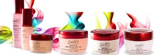 Bundle of 6 AuraVie RENEW, REVIVE, REPLENISH and ADVANCED Treatment System Creams