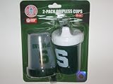 MICHIGAN STATE SPARTANS 8 oz. Team Logo Kids No-Spill SIPPY CUP (2 Pack) by WeSellSports