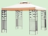 Review lime marketing  / PENBURY STEEL GAZEBO BLACK FRAME/ CREAM CANOPY/ GARDEN