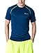 TM-MTS03-MNB_X-Large j-2XL Tesla Men's HyperDri Cool T Shirt Sports Running Short Sleeve Athletic Top