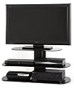 Off The Wall Flat Panel TV Stand In Black