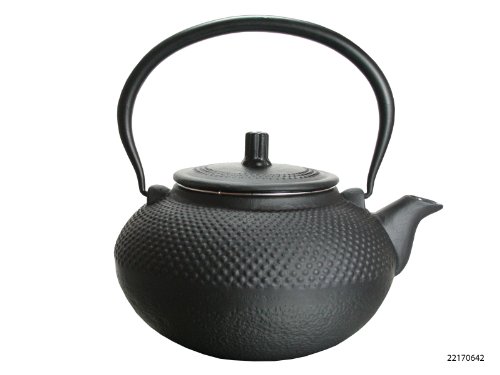 Asiatische Gusseisen Teekanne - 1,5 Liter - schwarz - inkl. Teesieb - Kanne - Kaffeekanne