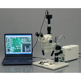 2x-225x Dual Light Inspection Microscope + 3mp Camera by AmScope