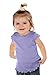 Kavio! Infants Lettuce Edge Scoop Neck Cap Sleeve Top