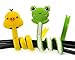 Eshop Cute Cable Tie 5-pc[ Frog,pink Rabbit, Poult,bears ,] Cord Organizer Earphone Wrap Winder/ Fixer Holder/cord Manager/cable Winder