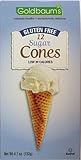 Goldbaums Ice Cream Cones - Gluten Free Sugar Cone, 4.7-Ounce (Pack of 4)