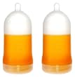 Adiri BPA Free Natural Nurser Ultimate Bottle Stage 3 Orange, Fast Flow (6+ months) - 2 Pack