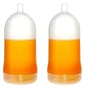 Adiri BPA Free Natural Nurser Ultimate Bottle Stage 3 Orange, Fast Flow (6+ months) - 2 Pack