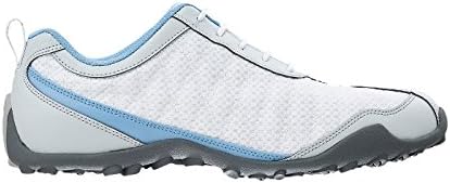 FootJoy Ladies Superlites Spikeless Golf Shoe White/Blue Medium 6, Size: 6 Medium US