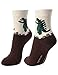 OSABASA Women Cotton Crew Casual Socks 4 Pair Pack World Travel(KWMS0155)