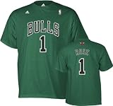 Chicago Bulls Derrick Rose St. Patricks Day Green T Shirt (Large)