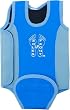 SUF Soles Up Front Baby Wetsuit Baby Warmer Neoprene Wet Suit for swimming pool or beach. Opens out flat for easy fitting. Full range of sizes; 0-6 months ; 6-12 months ; 12-18 months ; 18-24 months. Available in Blue or Pink