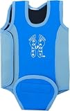 from Soles Up Front SUF Soles Up Front Baby Wetsuit Baby Warmer Neoprene Wet Suit for swimming pool or beach. Opens out flat for easy fitting. Full range of sizes 0-6 months  6-12 months  12-18 months  18-24 months. Available in Blue or Pink