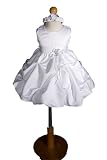 New White Baby Flower Girl Christening Dress Sz S to 4t - Same Day Shipping. Orders Arrive in 3-5 Days