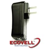 High Power Universal AC Travel Charger With USB Receptacle For Digital Camera, Cell-phone,... by Ecovell