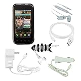 Premium Smoke TPU Case + White Micro Wall + Car Charger + Micro USB Cable + ....