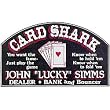 CUSTOMIZED Card Shark Small All Wood Decorative Sign