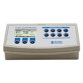 Hanna Instruments HI 3221-01 pH mV ISE and Temperature Bench Meter by Hanna Instruments