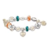 NFL Miami Dolphins #1 Fan Charm Bracelet: Go Dolphins! by The Bradford Exchange