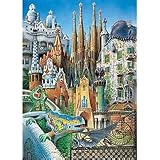 Educa Borras 1000 Piece Miniature Puzzle-Collage, Gaudi
