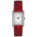 Fossil Women's Red Leather Crystal Watch #FS4416