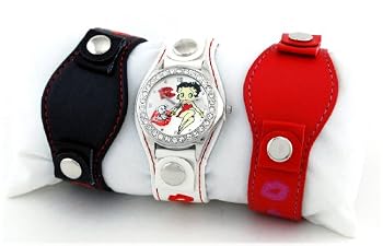 Betty Boop #BB-W376CS Multi Changeable Strap Set Watch
