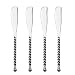 Gourmet Settings Silver Tear Stainless Steel Spreaders set of 4.