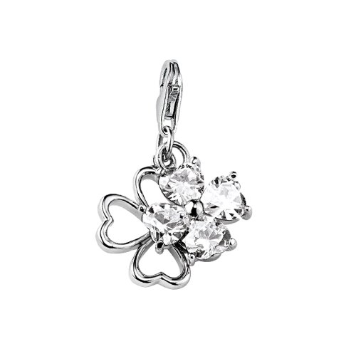 s.Oliver Damen-Charm Kleeblatt Silber 925 400305 Preisvergleich
