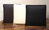 (TWIN PACK) Faux leather dining chair cushion seat pad – Wipe Clean – Brown