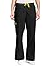 WonderWink Origins Women’s Romeo Flare Leg Cargo Pant - Black, L Petite