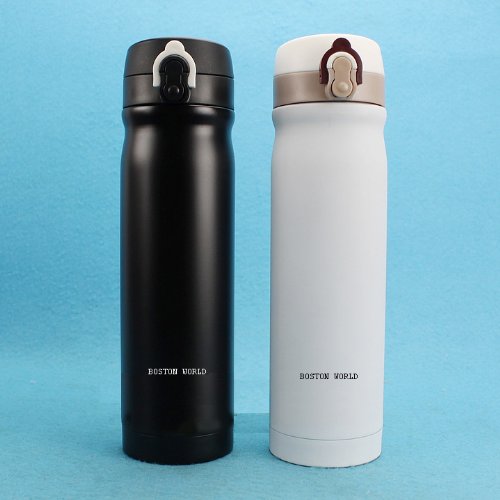 Thermo White Color Vacuum Hot Cold Stainless Steel Backpack Bottle 16-Ounce Mug