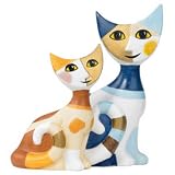 Rosina Wachtmeister Porcelain Miniature Cats Figurine - Lia & Nino
