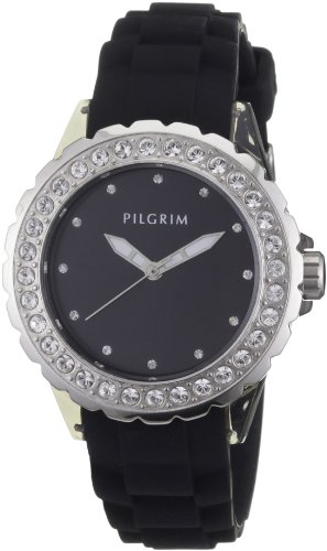 Pilgrim Damen-Uhren versilbert Schwarz 780-232 Preisvergleich