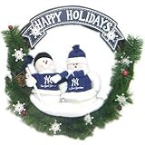 New York Yankees 20 Inch Team Snowman Wreath
