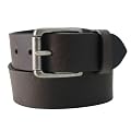 Lederg�rtel aus softem B�ffelleder, Marke LINDENMANN, braun, 40 mm, 9021