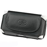 Black Executive Leather Case Pouch for Blackberry Storm 9500 9530